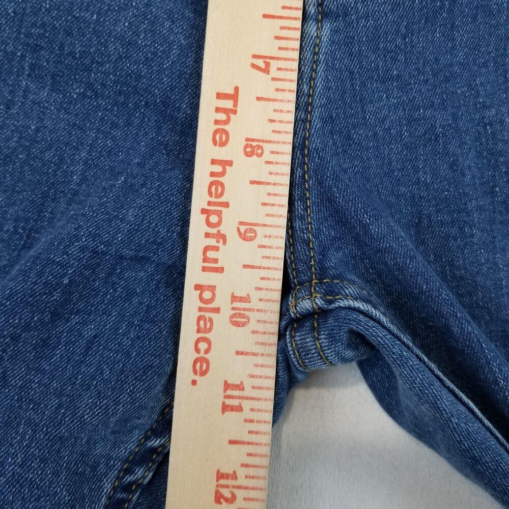 Madcap England Jeans Womens 32 Blue Flare Jeans Chewed Hem Denim - Picture 8 of 10